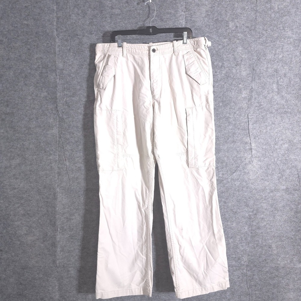 Guess Military Pants Mens Utility Trousers 36 x 32 Khali Cargo Brown Resistance
